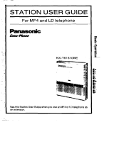 Panasonic KXT61610BE Operating instructions