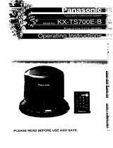 Panasonic KXTS700EB Operating instructions