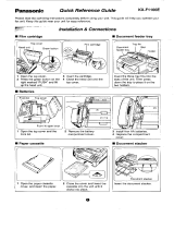 Panasonic kx f 1100 Owner's manual