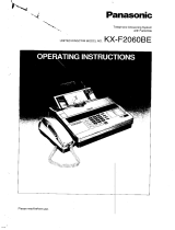 Panasonic KXF2060 Owner's manual