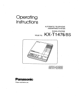 Panasonic KXT1476BS Operating instructions