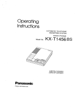 Panasonic KXT1456BS Operating instructions