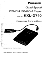 Panasonic KXLD740 Operating instructions