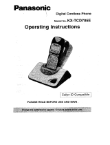 Panasonic KXTCD705 Operating instructions
