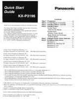 Panasonic KXP3196 User manual