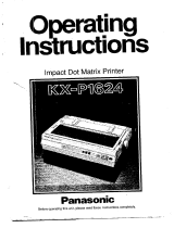 Panasonic KXP1624 Operating instructions