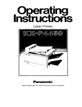 Panasonic KXP4450 Operating instructions