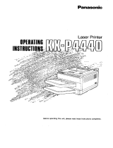 Panasonic KXP4440 Operating instructions