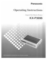 Panasonic KXP3696 Operating instructions