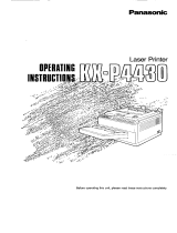 Panasonic KXP4430 Operating instructions