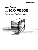 Panasonic KXP6300 Operating instructions