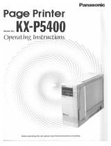 Panasonic KXP5400 Operating instructions