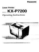 Panasonic KXP7200 Operating instructions