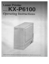 Panasonic KXP6100 Operating instructions