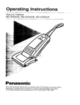Panasonic MCE554UK Operating instructions