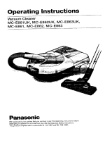Panasonic mc e 863 865 Owner's manual