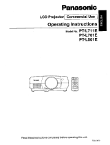 Panasonic PTL711E Operating instructions