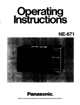 Panasonic NE671 Owner's manual
