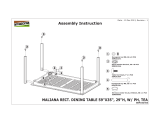 Atlantic Contemporary Lifestyle Bora Bora 7-pc Teak Dining Set Installation guide