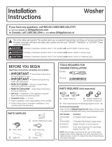 GE Appliances GTW460ASJWW Installation guide