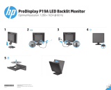 HP ProDisplay P19A 19-inch LED Backlit Monitor Installation guide