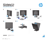 HP ProDisplay P17A 17-inch 5:4 LED Backlit Monitor Installation guide