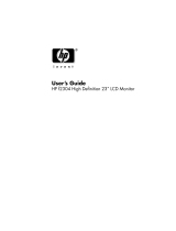 HP f2304 23-inch High Def LCD Monitor User manual