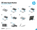 HP Pavilion 23tm 23-inch Diagonal Touch Monitor Installation guide