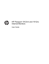 HP (Hewlett-Packard) Value 18-inch Displays User manual