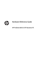 HP ProDesk 600 G3 Small Form Factor PC Reference guide