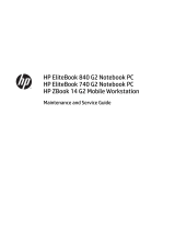 HP ZBook 14 G2 Mobile Workstation User guide