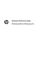 HP EliteDesk 800 G2 Tower PC (ENERGY STAR) Reference guide