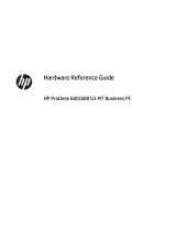 HP ProDesk 600 G3 Microtower PC (ENERGY STAR) Reference guide