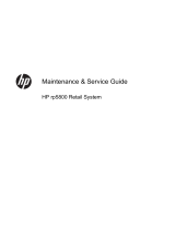 HP rp5800 Retail System Maintenance & Service Guide