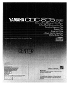 Yamaha CDC-805 Owner's manual