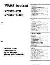 Yamaha PSS-102 Owner's manual