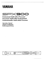 Yamaha SPX900 Owner's manual