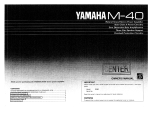 Yamaha M-40 Owner's manual