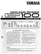 Yamaha GSP100 Owner's manual