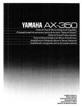 Yamaha AX-350 Owner's manual