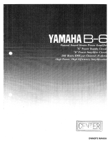 Yamaha B-6 Owner's manual