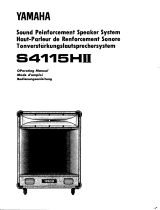 Yamaha S4115HII Owner's manual