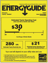 Frigidaire FFPD1821MW Energy Guide (English)