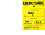 Frigidaire FFBD2406NB Energy Guide (English)