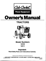 Cub Cadet Lawn Mower 1210 User manual