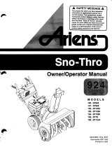 Ariens Snow Blower 103-ST1236 User manual
