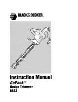 Black & Decker Trimmer 8622 User manual