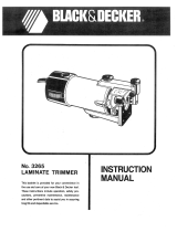 Black & Decker Laminate Trimmer 3265 User manual