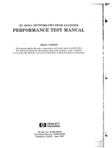 HP (Hewlett-Packard) HP 4396A User manual