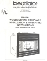 Heatilator Indoor Fireplace DX42AI User manual